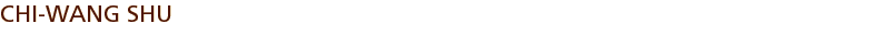 CHI-WANG SHU