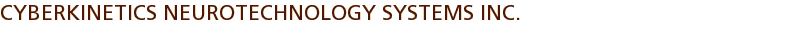 Cyberkinetics Neurotechnology Systems Inc.