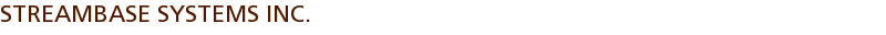 StreamBase Systems Inc.